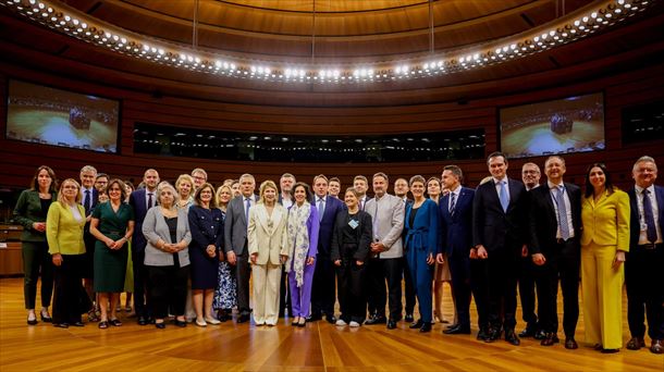 Foto de familia en Luxemburgo este martes. Foto: EFE