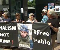 Las asociaciones de periodistas piden la libertad para Pablo González en Madrid