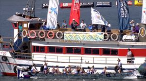 Arraun Lagunak se adjudica la victoria en el arranque de la Liga Euskotren