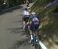 El ataque de Pogacar y la respuesta de Vingegaard en la subida a San Luca de la 2ª etapa del Tour