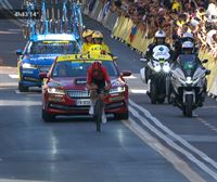 Frantziako Tourraren 2. etapako azken kilometroak: Pogacarren erasoa eta Vauquelinen garaipena