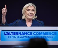 RNk emaitzak ospatu ditu eta Le Penek ''gehiengo osoa'' eskatu du Bardella lehen ministro izendatzeko