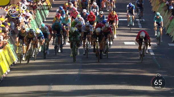 El esprint de la 6ª etapa del Tour de Francia 2024