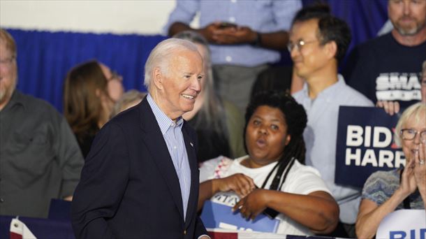 Biden, en un acto de campaña. Foto: EFE