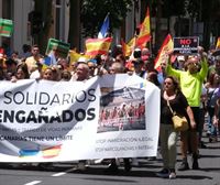Protestas contra la inmigración ilegal y el tráfico de personas en Canarias