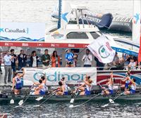 Arraun Lagunak sigue imparable y se hace con la Bandera Edinor en Zierbena