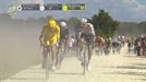 Pogacar, Vingegaard y Evenepoel brindan un gran espectáculo en los tramos de sterrato de la 9ª etapa del Tour