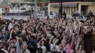 Los franceses celebran los resultados electorales. Foto: EFE