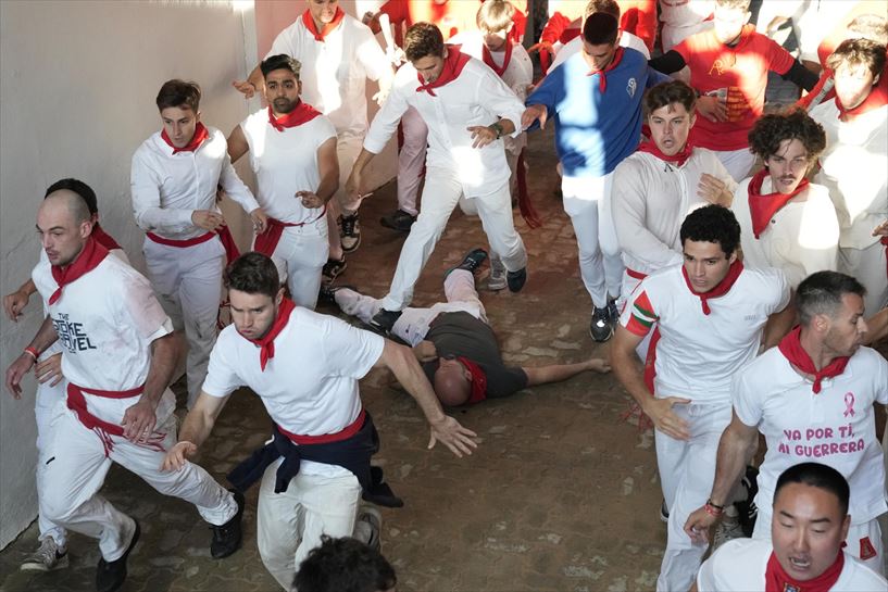 Encierro 8 de julio. Foto: EFE.