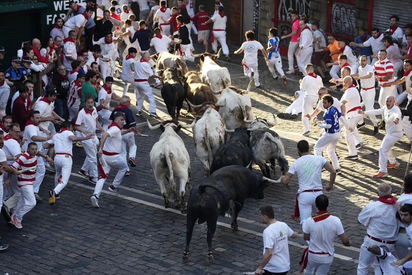 Encierro 8 de julio. Foto: EFE.