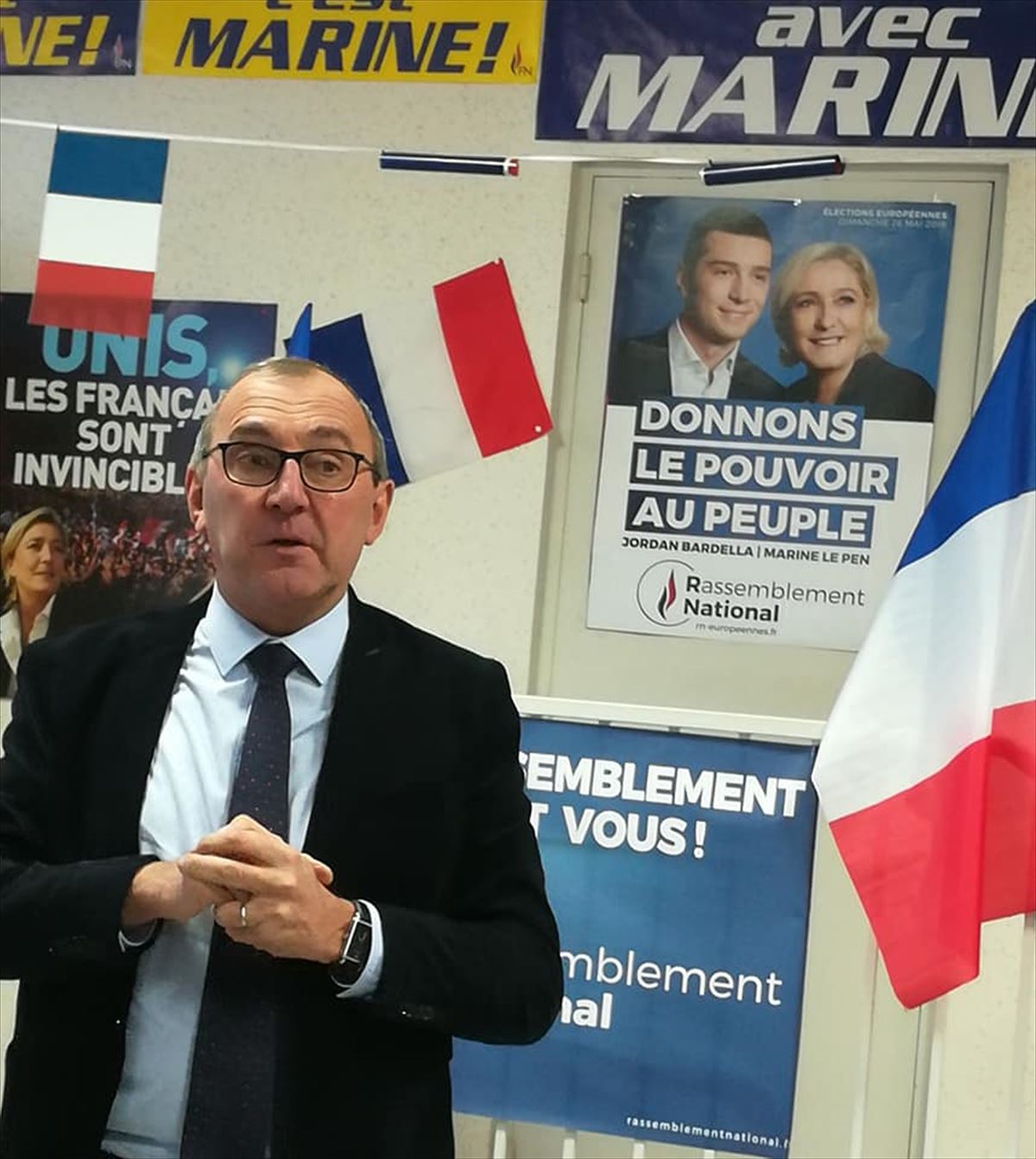 Gilles Pennelle, en un acto de campaña. Foto: Gilles Pennelle, Facebook