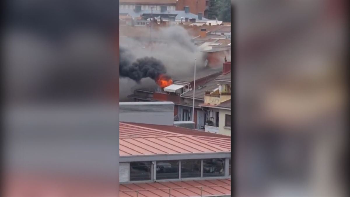 Incendio en una vivienda del centro de Errenteria