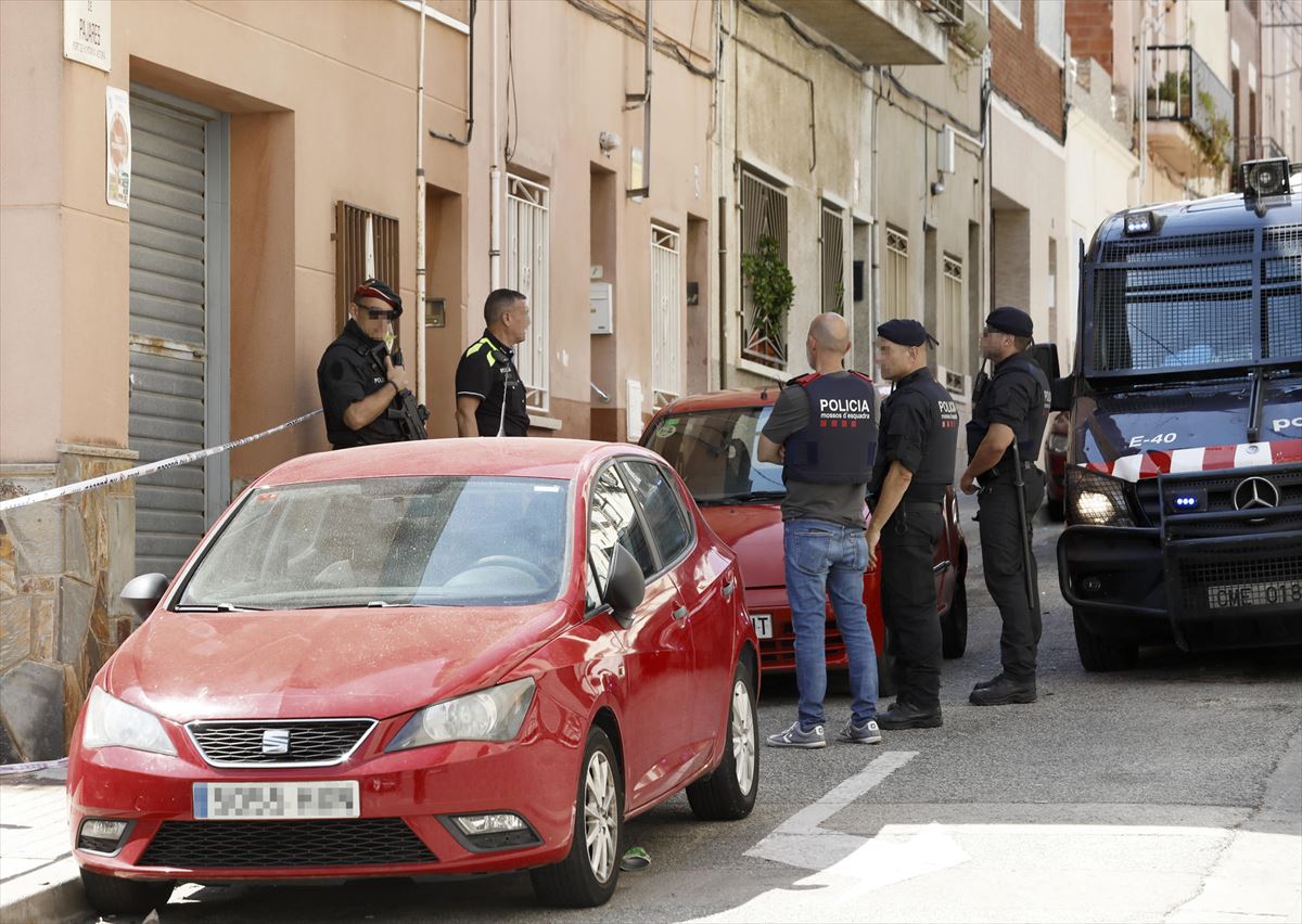 Lugar donde han hallado el cadáver de la mujer en Sabadell. Foto: EFE