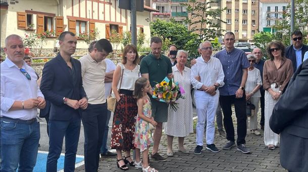 Homenaje en Leitza a José Javier Múgica, concejal de UPN, asesinado por ETA. Foto: UPN