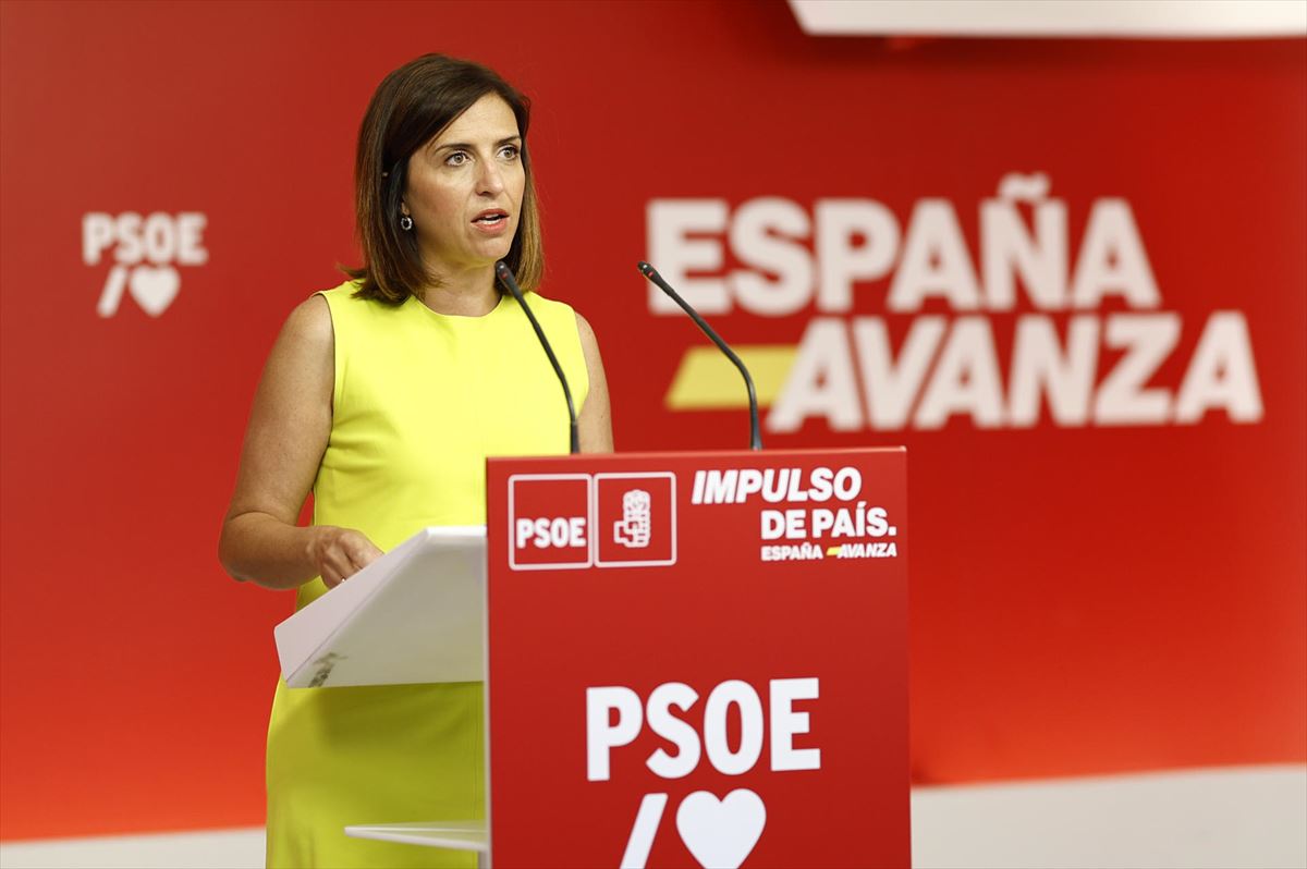 La portavoz de la Ejecutiva Federal del PSOE, Esther Peña. Foto: EFE