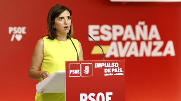 La portavoz de la Ejecutiva Federal del PSOE, Esther Peña. Foto: EFE