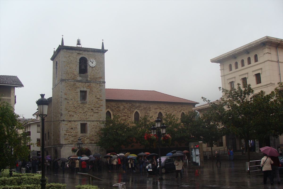 La plaza consistorial Herriaren Enparantza, en una imagen de archivo. 
