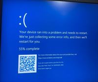 ¿Qué son las pantallas azules que aparecen en los ordenadores de Microsoft tras la caída?