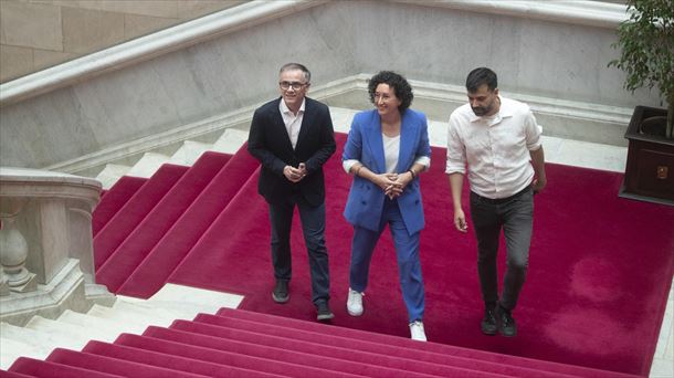 Rovira (ERC), la pasada semana en el Parlament
