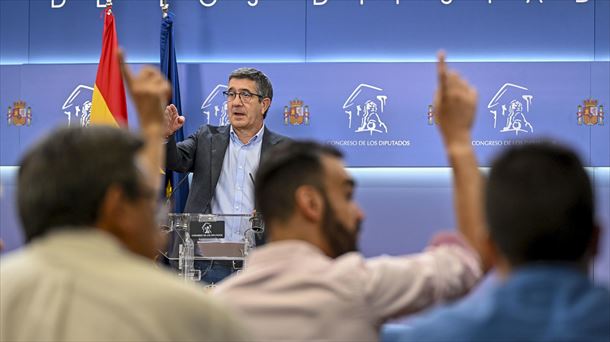 El portavoz del PSOE en el Congreso de los Diputados, Patxi López. Foto: EFE