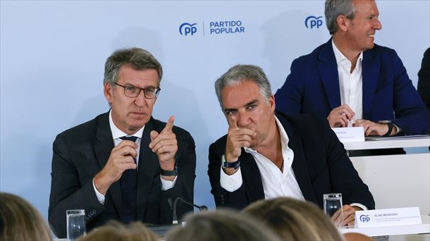 Feijóo en la Junta Directiva Nacional del PP. Foto: EFE