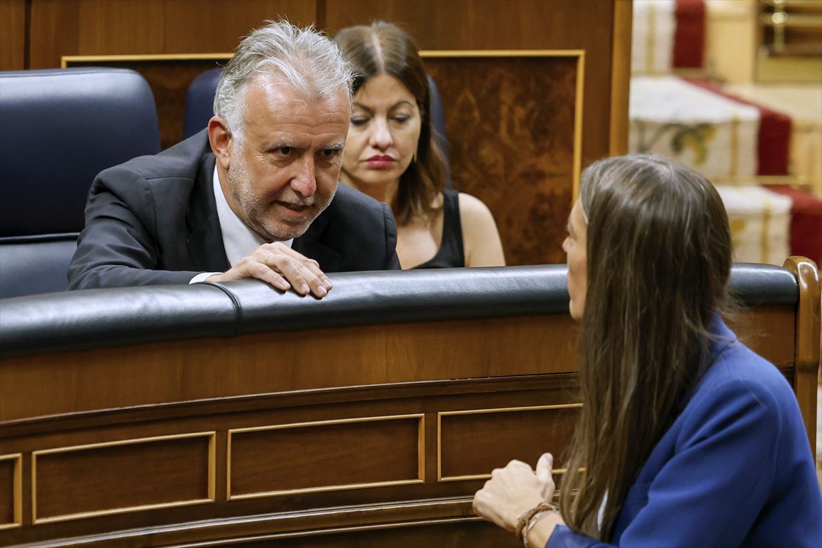 Torres y Nogueras, hoy, en el Congreso. Foto: EFE