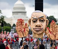 Jornada de numerosas protestas en contra de la presencia de Netanyahu en Washington