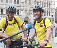De Bruselas a Ondarroa en bicicleta, para visibilizar la fibrosis quística