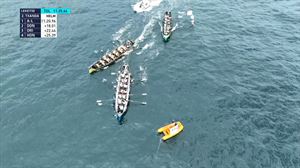 El encontronazo entre Orio, Donostiarra y Hondarribia en los últimos metros de la Bandera Euskotren