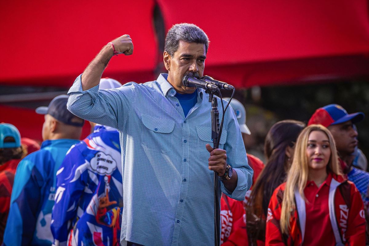 Maduro, atzoko agerraldi batean