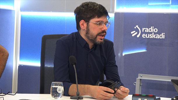 Lander Martínez, secretario general de Sumar-Euskadi. Foto: EITB Media