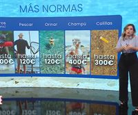 Normas en las playas: multas de hasta 3000 euros por poner música y 400 euros por utilizar champú