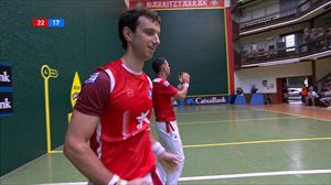 Jaka-Martija bikoteak bigarren puntua lortu du Peña eta Zabaleta garaituta (22-17)