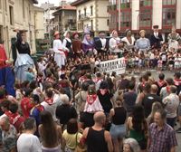 Concentración en Algorta contra las agresiones sexuales ocurridas en las fiestas