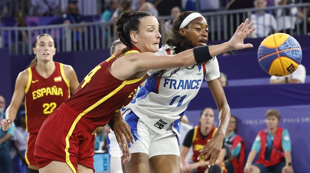 La jugadora Gracia Alonso, en el encuentro ante Francia. Foto: EFE