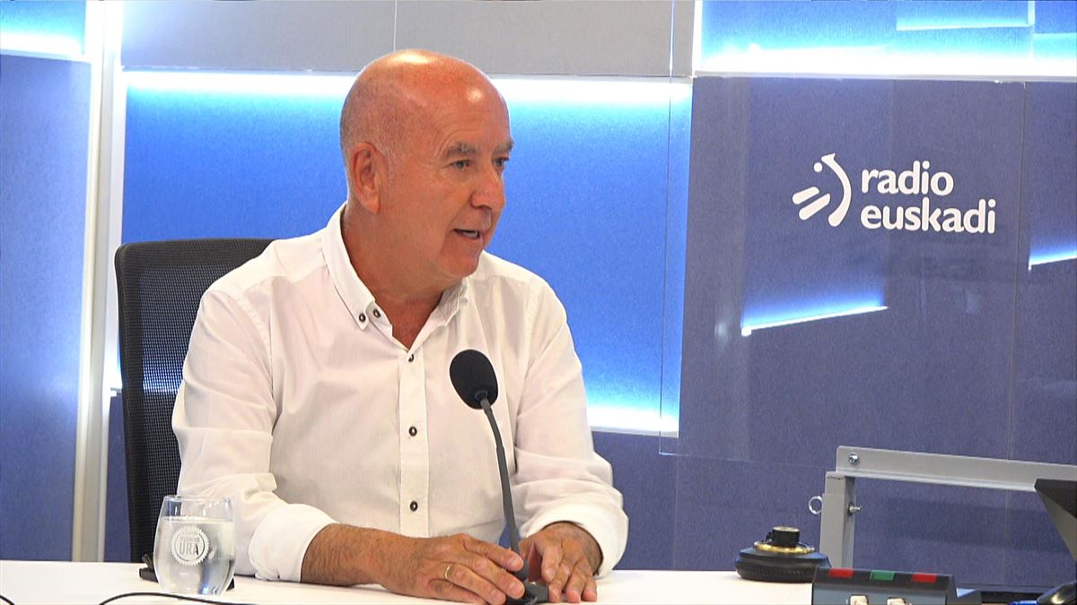 El secretario general de UGT Euskadi, Raúl Arza, en Radio Euskadi