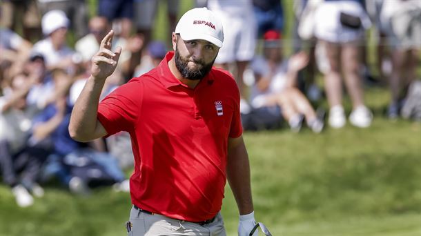 Jon Rahm, Olinpiar Jokoetako estreinaldian. Argazkia: EFE.