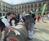 Nos animamos a participar en la carrera de barricas de Vitoria-Gasteiz con la Peña Basatiak