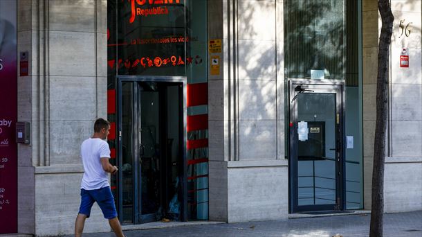 Exterior de la sede de Jovent Republicà en Barcelona. Foto: EFE