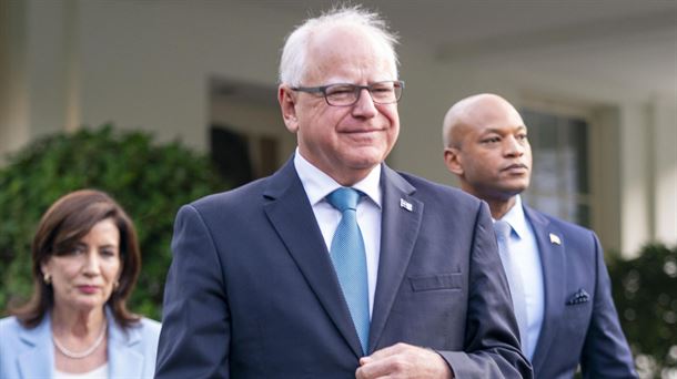 Tim Walz Minnesotako gobernadorea. Argazkia: EFE