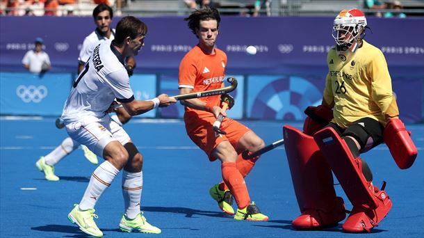 Chefo Basterra, en una acción de la semifinal. Foto: EFE. 