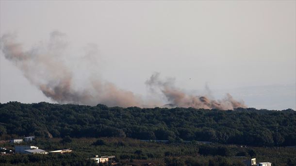 Libano eta Israel arteko muga, gaur. Argazkia: EFE