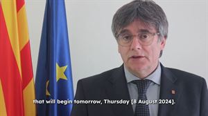 Puigdemont anuncia su regreso a Barcelona 