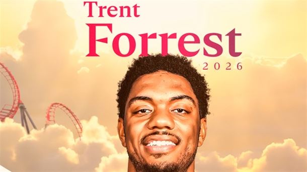 Trent Forrest jugará en el Baskona hasta, al menos, 2026. Foto: Baskonia. 