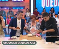 Paquita, de ''La Calle sin Gobierno'', prepara sus famosas croquetas de queso azul, con final inesperado