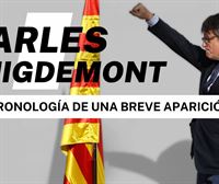 Así ha sido la fugaz reaparición en Barcelona de Puigdemont y su posterior huida 