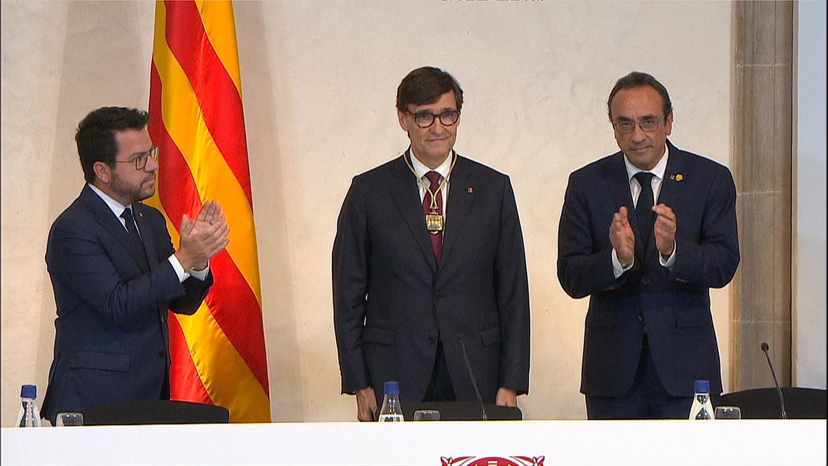 El presidente electo de la Generalitat de Catalunya, Salvador Illa. Foto: EFE