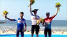 Hirschi, Alaphilippe y Van Eetvelt en el podio de la Clásica San Sebastián 2024