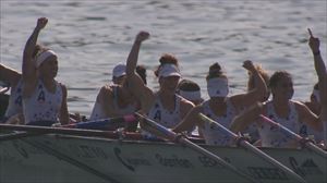 Arraun Lagunak conquista la Liga Euskotren con una exhibición en aguas de Hondarribia