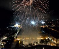 La pirotecnia alemana Pyrogenie Feuerwerk inaugura el Concurso de Fuegos Artificiales de Donostia